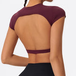 Load image into Gallery viewer, Jemi - Top sportowy Burgundowy

