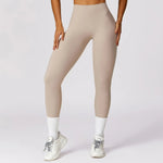 Load image into Gallery viewer, Mevi - Legginsy sportowe Khaki
