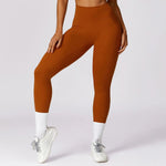 Load image into Gallery viewer, Mevi - Legginsy sportowe Brązowy
