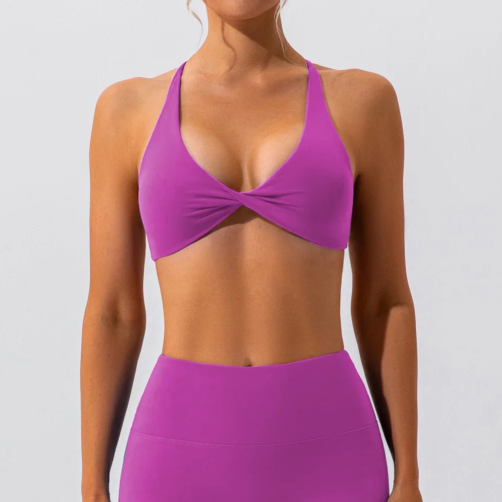 Nalu - Biustonosz sportowy Fioletowy