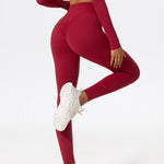 Load image into Gallery viewer, Renu - Legginsy sportowe Czerwony
