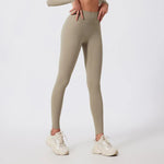 Load image into Gallery viewer, Renu - Legginsy sportowe Khaki
