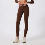 Load image into Gallery viewer, Renu - Legginsy sportowe Brązowy
