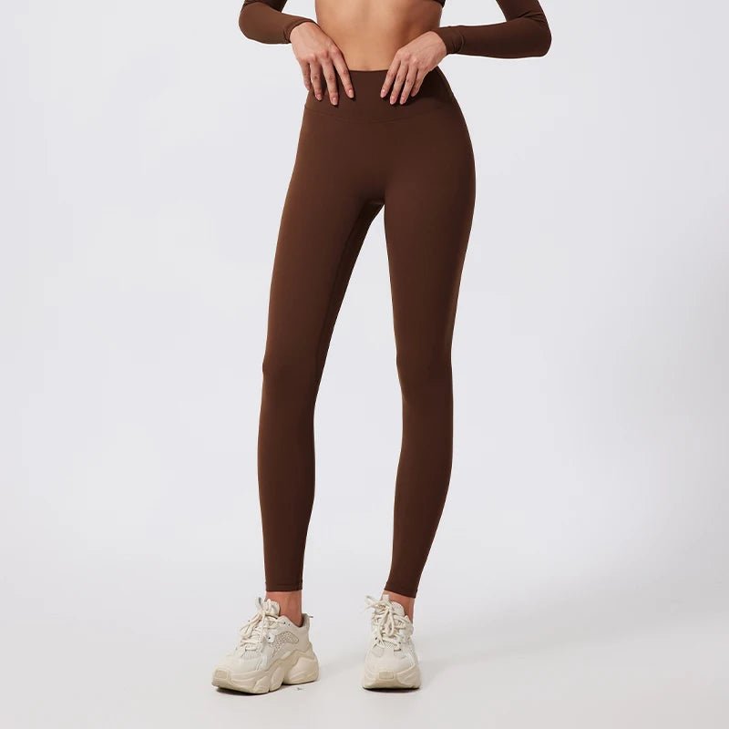 Renu - Legginsy sportowe Brązowy
