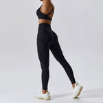 Load image into Gallery viewer, Rysa - Komplet sportowy Czarny
